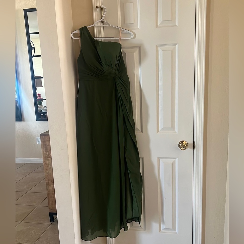 Olive green dress